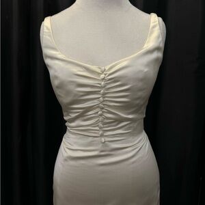Vintage 100% Silk Wedding Dress